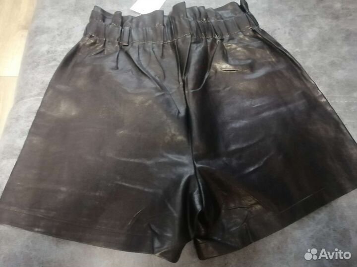 Шорты кожанные