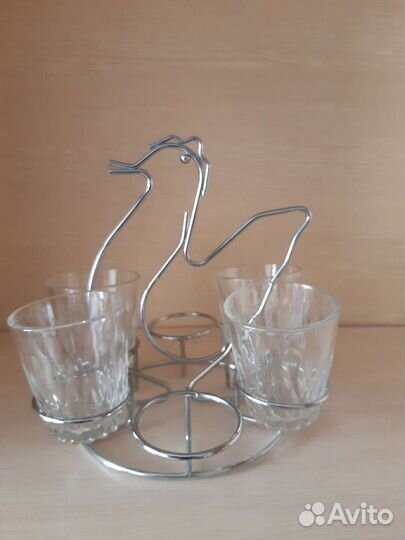 4 Стопки на подставке СССР