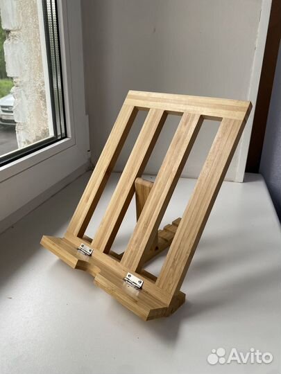 Подставка для планшета-книги деревянная