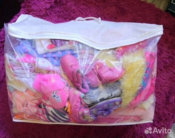 Большой пакет вещей на девочку