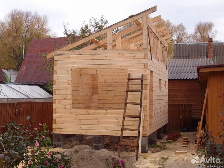 Строительство домов, бань, пристроек без посредник