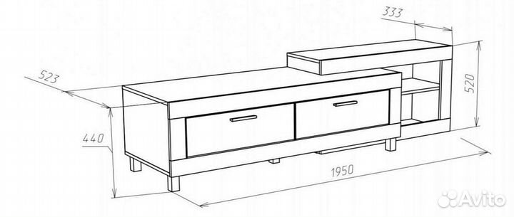 Тумба под тв Генезис