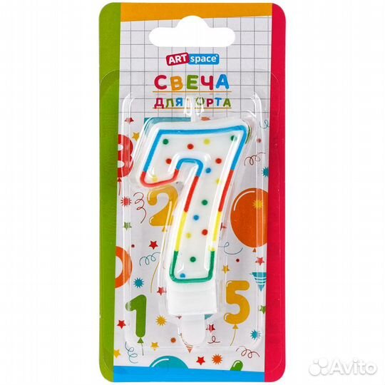 Фонтан для торта, свечи цифры