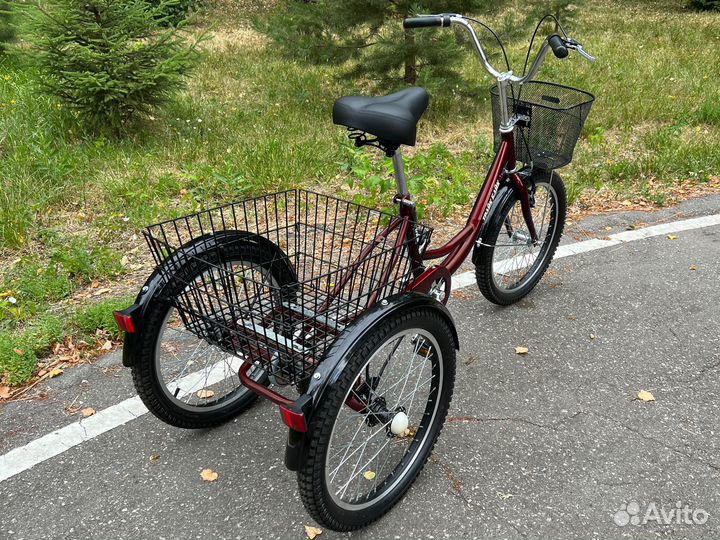 Внедорожный велосипед трехколесный для пенсионеров