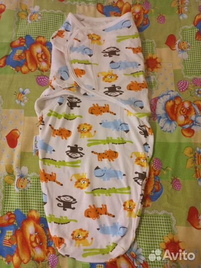 Пеленка кокон на липучках и на молнии