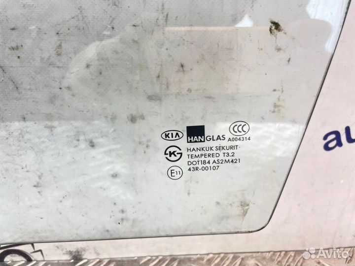 Стекло боковое переднее левое Kia Spectra SD S6D