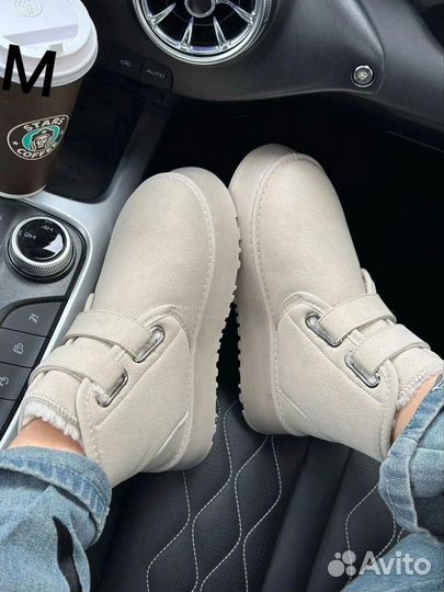 Ugg женские на платформе бежевый