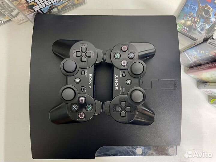 Игровая приставка PS3 Slim 500gb 40+ игр HEN