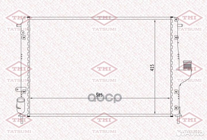 Радиатор tatsumi renault Duster/Logan/Sandero 0