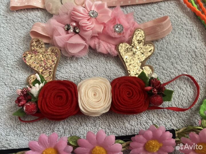 Повязки на голову для малышки, ободки для девочек