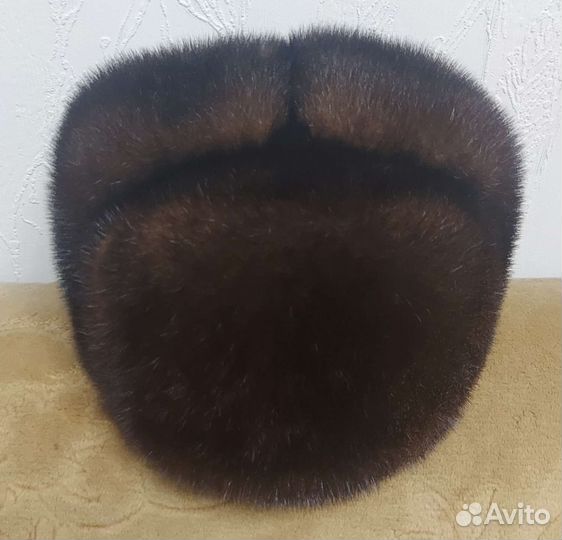 Норковая шапка мужская,ог59,в идеале