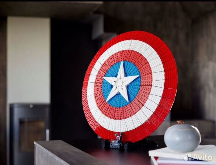 Конструктор Щит Капитана Америки, аналог 76262
