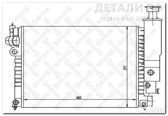 10-25227-SX радиатор системы охлаждения\ Peugeot 4