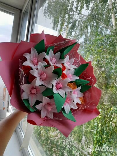 Букет цветов из мыла