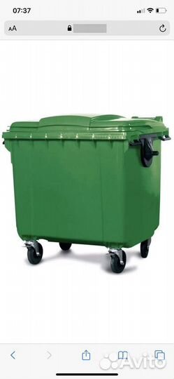 Евроконтейнер для мусора 1100 литров и 240 литров