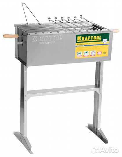 Мангал Kraftool expert стационарный, 6 шампуров