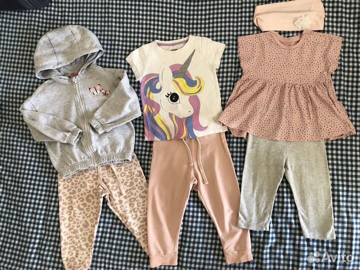 Вещи пакетом на девочку 86 92 98 104