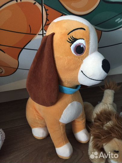 Мягкие игрушки, зайчик,Собака,лев кенгуру