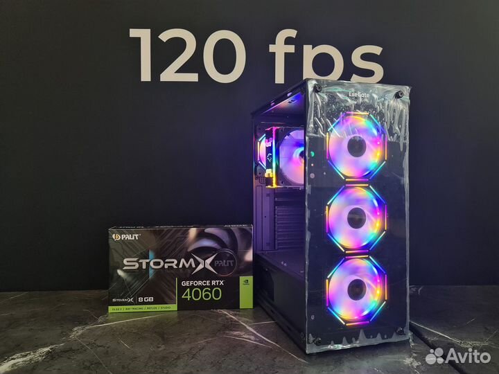 Компьютер intel i3 12100F, RTX 4060, DDR4 16GB