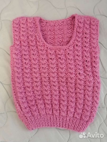 Комплект шапка, шарф вязаные вещи 2-3года,пинетки