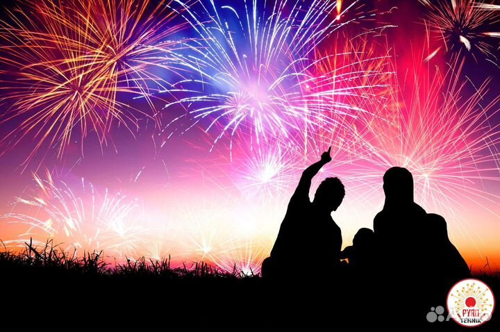 Салют фейерверк Силуэт 20 выстрелов 1