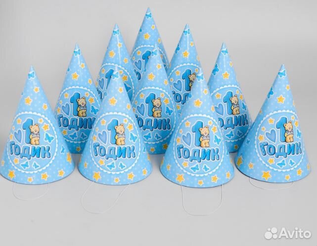 Посуда скатерти колпачки свечи для Дня рождения