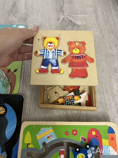 Бизиборды деревянные пазлы лабиринт