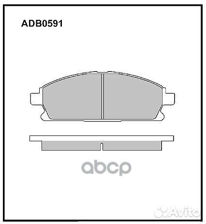 Колодки передние acura MDX/nissan Pathfinder