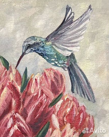 Картина розовые тюльпаны, картина букет тюльпанов