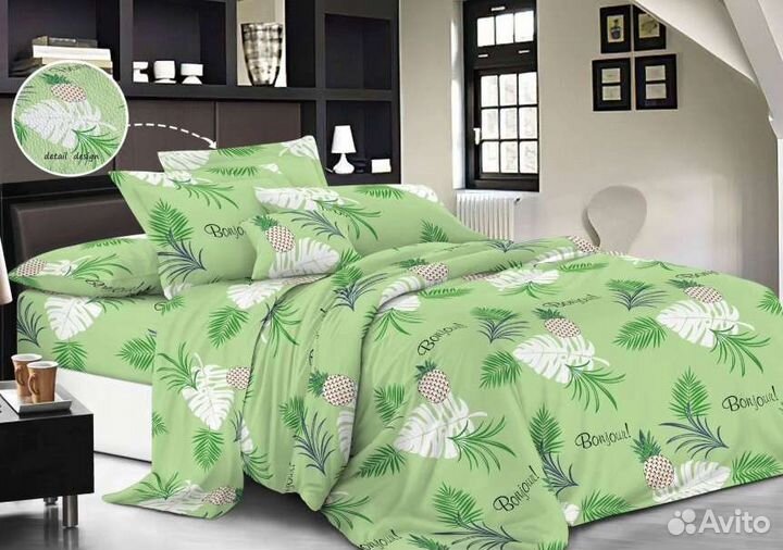 Постельное белье евро новое