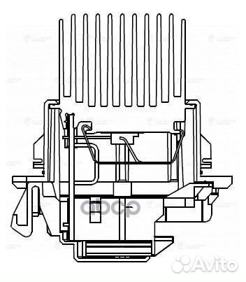 Резистор вентилятора отопителя LFR0977 luzar