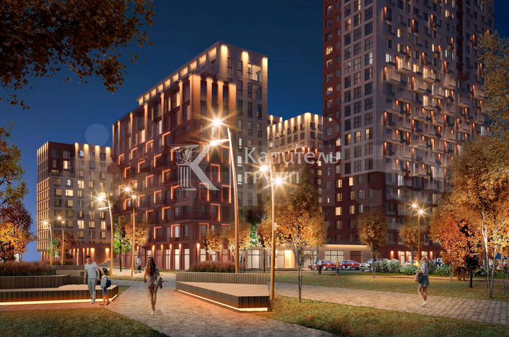 2-к. квартира, 60,9 м², 15/19 эт.