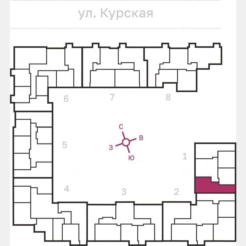 2-к. квартира, 66,4 м², 4/10 эт.