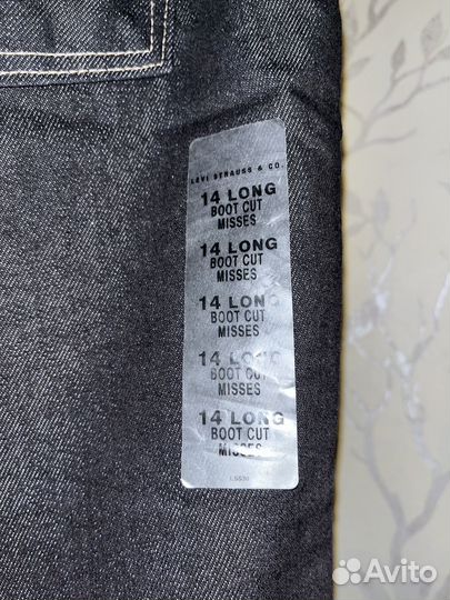 Джинсы Levi's 515 Bootcut черные женские оригинал