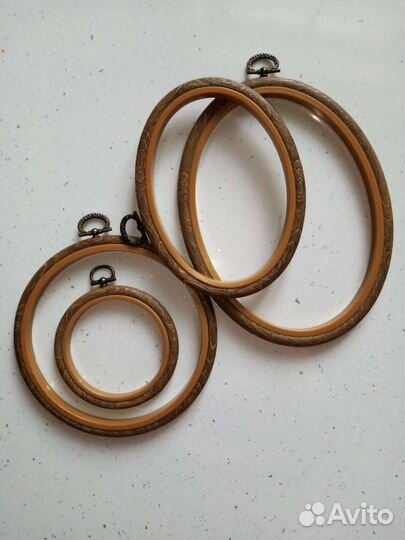 Пяльца для вышивания деревянные и каучуковые