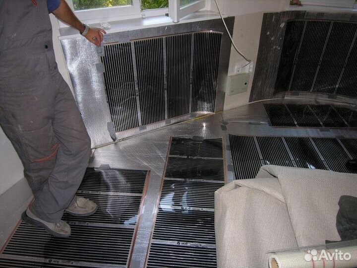 Инфракрасный теплый пол, ширина 80 см, длина 0.5 м