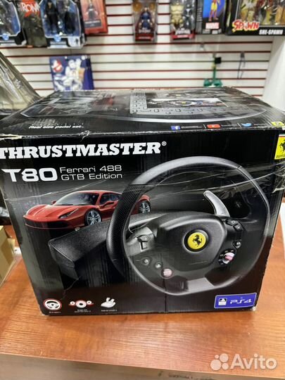 Руль Thrustmaster T80 Ferrari 488 GTB Edition, PS4