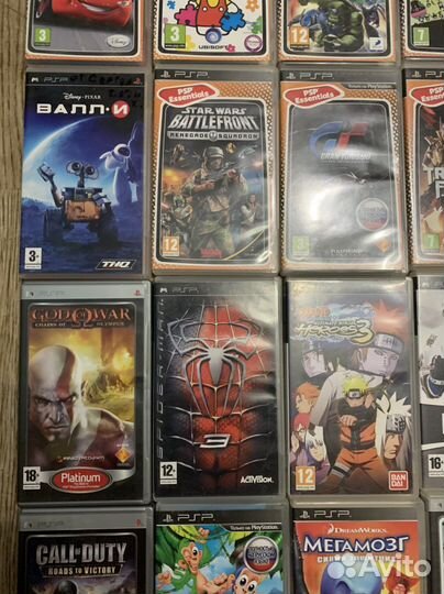 Лицензионнные диски с играми на sony psp