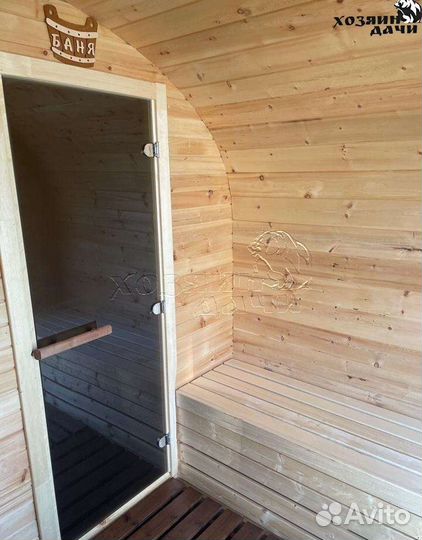 Баня бочка квадро овал 4 на 4.5