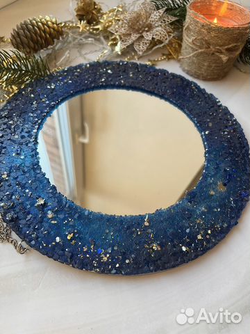 Зеркало с эпоксидной смолой