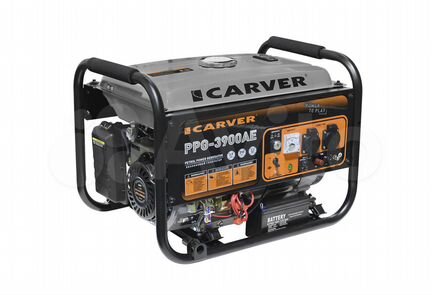Бензогенератор Carver 3900AE 3,2кВт + Электростарт