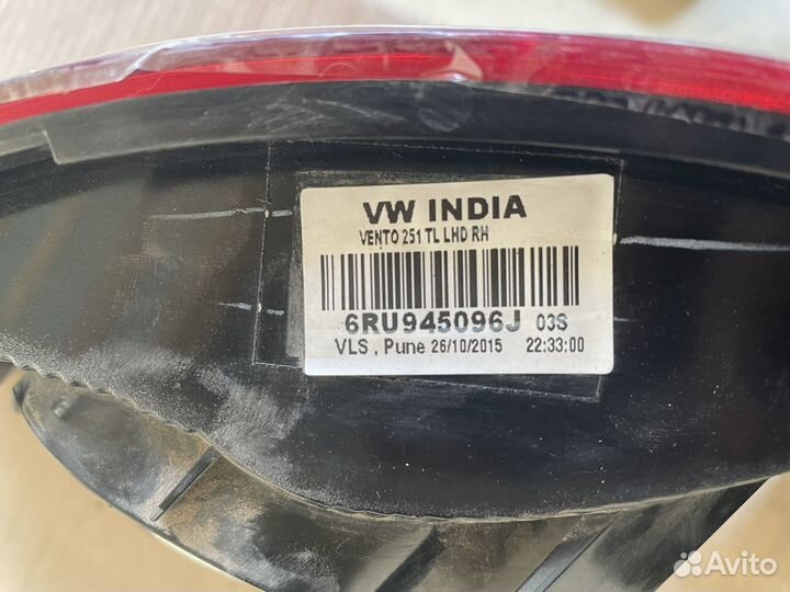 Комплект задних фонарей рестайлинг volkswagen polo