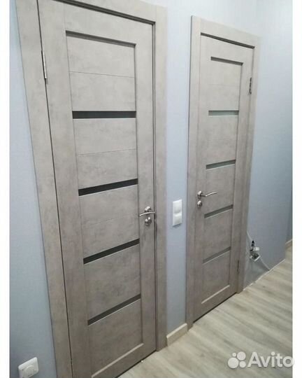 Дверь межкомнатная 04 бетон светлый