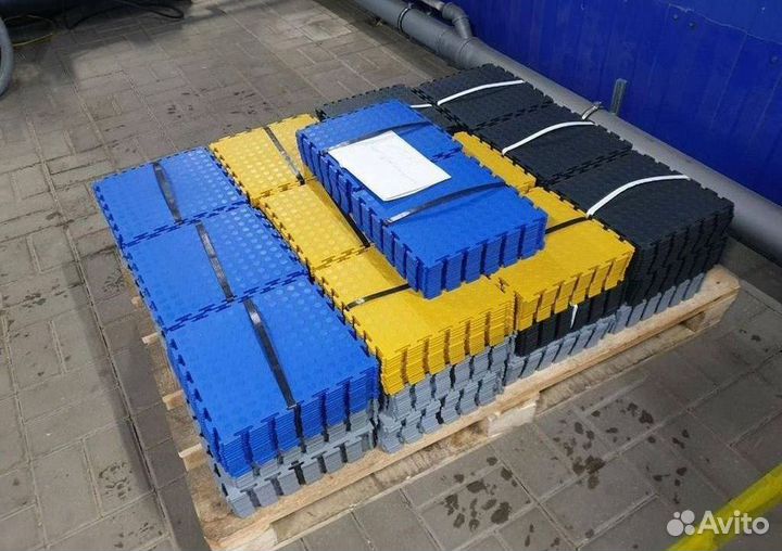 Модульная плитка пвх для гаража