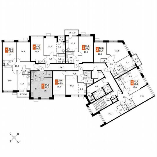 Квартира-студия, 29,6 м², 2/22 эт.