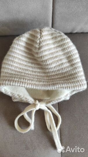 Детская зимняя шапка 100 шерсть