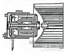 Э/вентилятор отоп. для а/м Fiat Albea (02) A/C