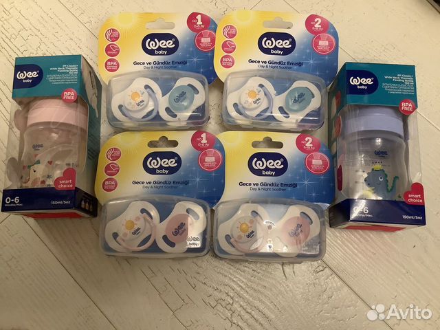 Новая Бутылочка, пустышки WeeBaby в ассортименте