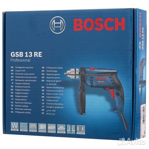 Дрель ударная Bosch GSB 13 RE (бзп) 0.601.217.100