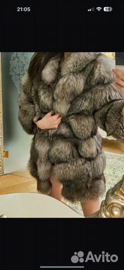 Шуба из песца